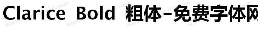 Clarice Bold 粗体字体转换